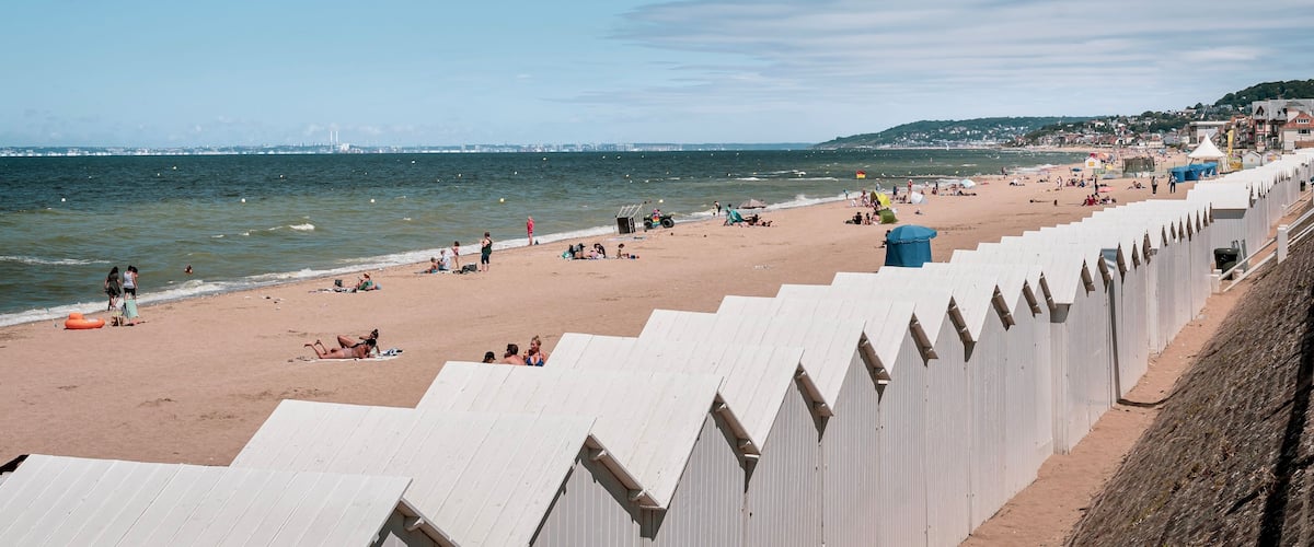 Plage de Villers-sur mer, Normandie, France
