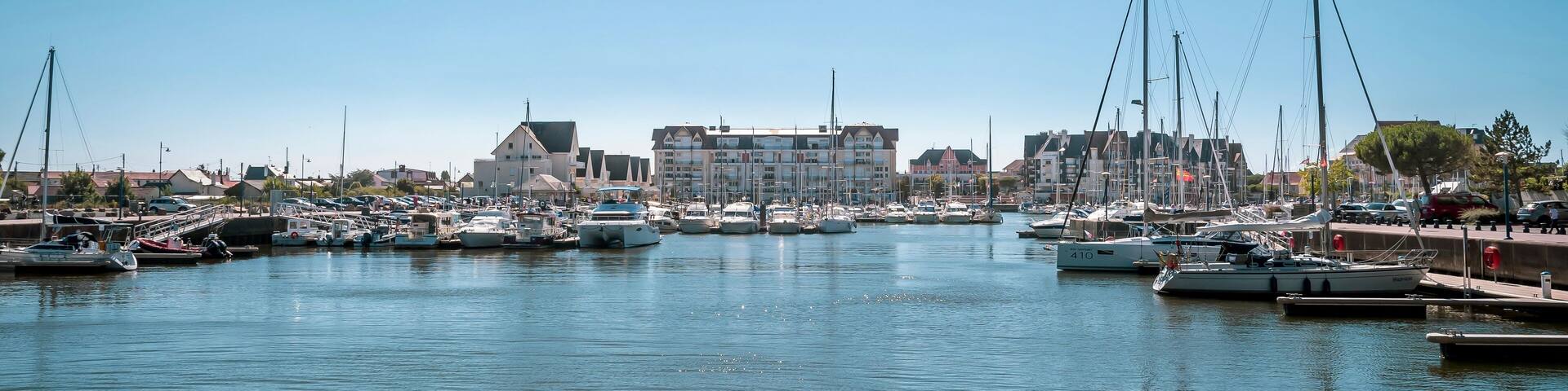 Port de plaisance de Dives-sur-Mer, Normandie, France