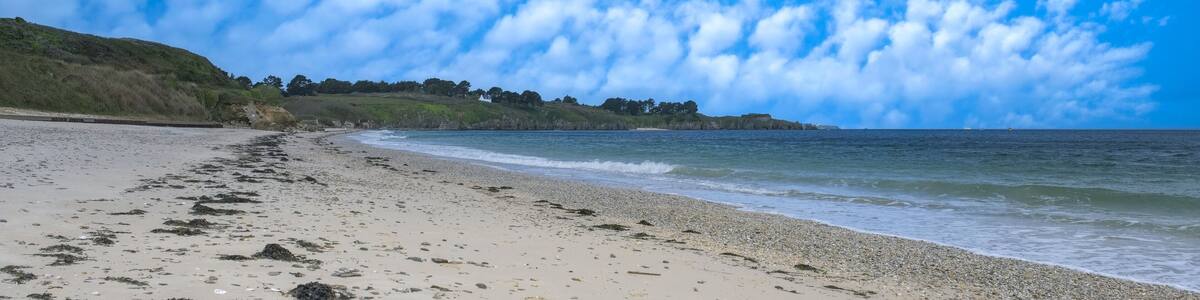 Locmaria in Belle-Ile, Brittany, plage des grands-sables, beautiful beach
