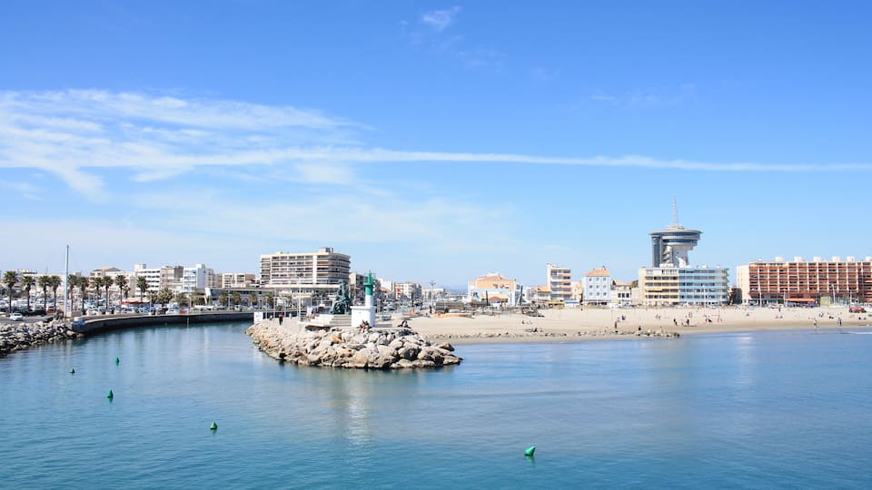 Palavas les flots, a seaside resort of the Languedoc coast, France