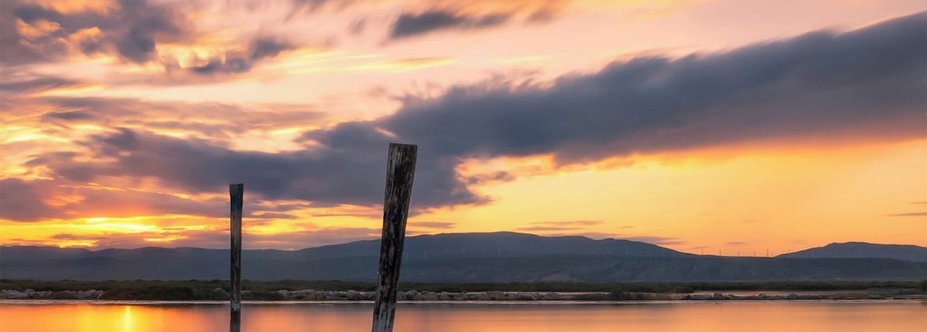 Sunset around Le Barcares in South of France #BvSWater