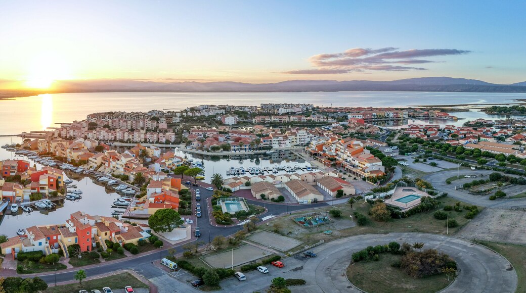 La presqu'île de Cap Coudalère au Barcarès (66420) dans les Pyrénées Orientales