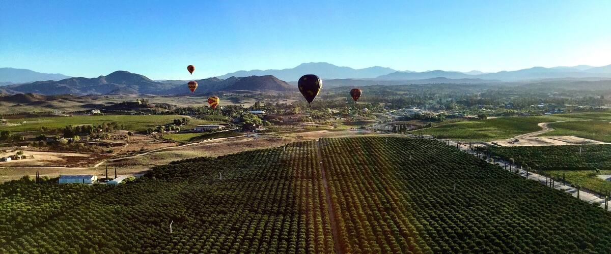 It's hard to beat hot-air ballooning over San Diego's wine country in Temecula.
#lifeatexpedia
#weloveourmarkets
#AMER
#California
#wine