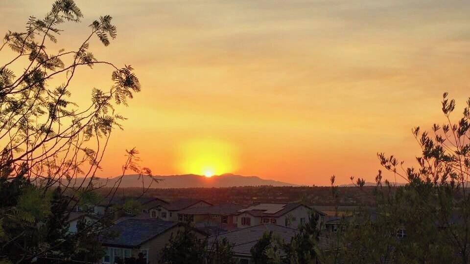 Beautiful sunset in Temecula California.