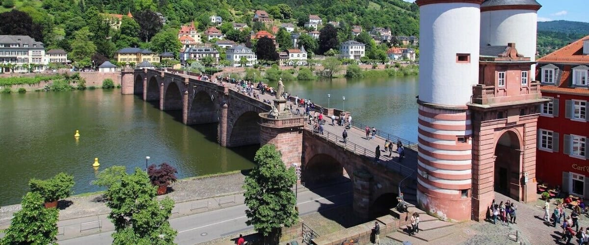 Hotel Hollander Hof offers excellent views of Heidelberg's Old Bridge. Consider venturing across the bridge to the Philosopher's Way for some incredible views of the city. The Heidelberg Castle looks especially impressive at dusk!