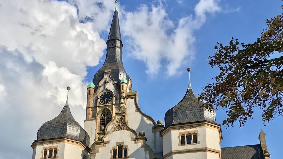 A church in a quiet neighborhood