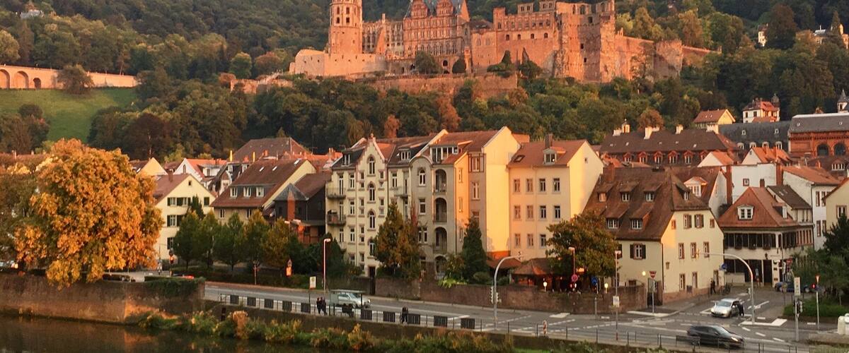 Heidelberg Schloss from the old bridge.