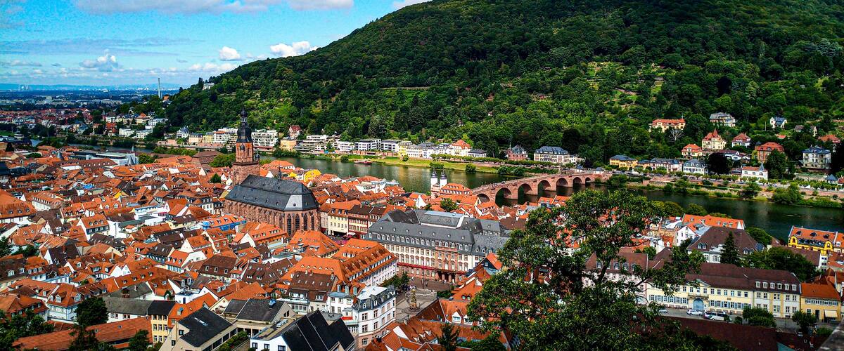 Perfect view to Heidelberg from the Palace.
