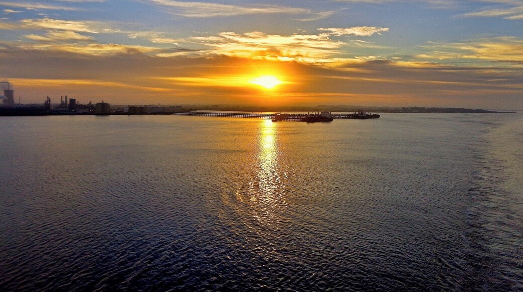 #GoldenHour
The view from a ferry while sat waiting to leave from Rotterdam back to the UK