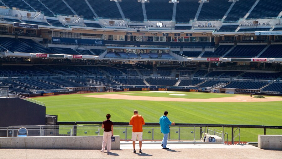 Petco Park as well as a small group of people