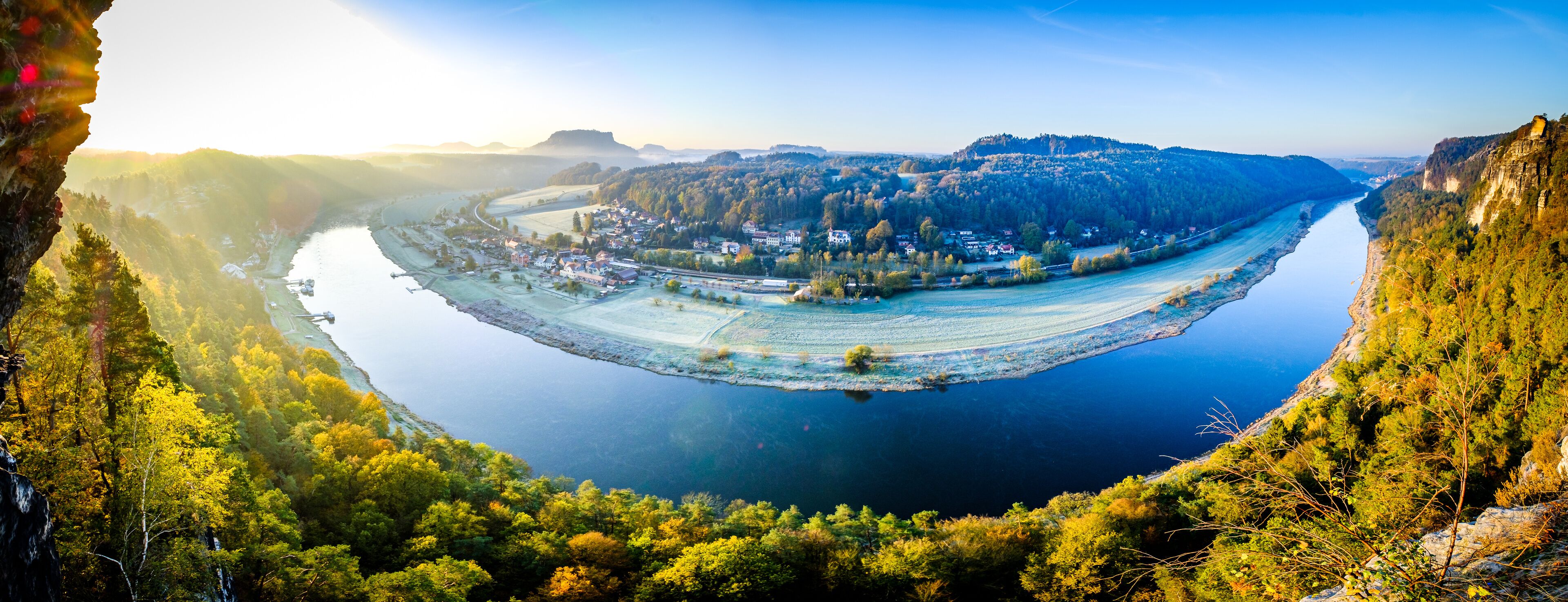 view at the famous bastei hills