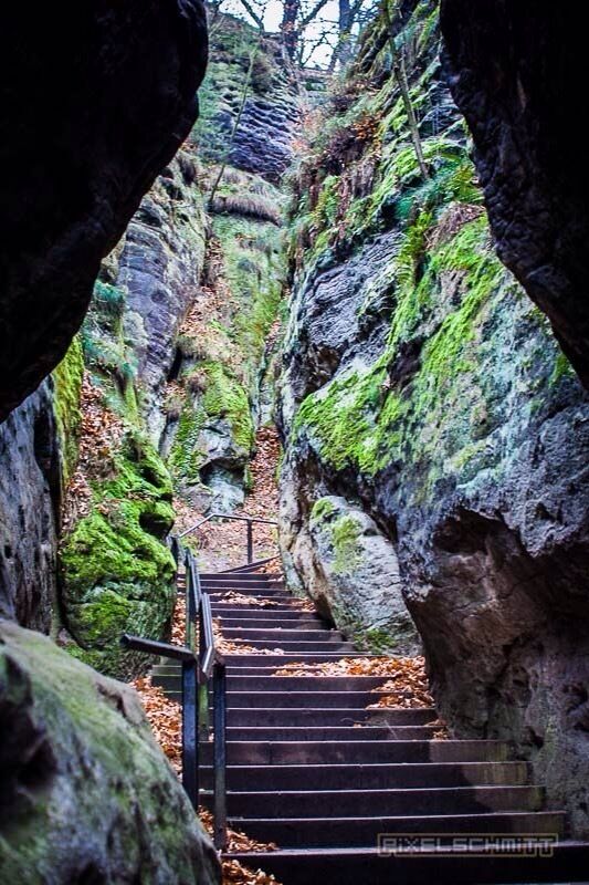 On the way to the Bastei bridge