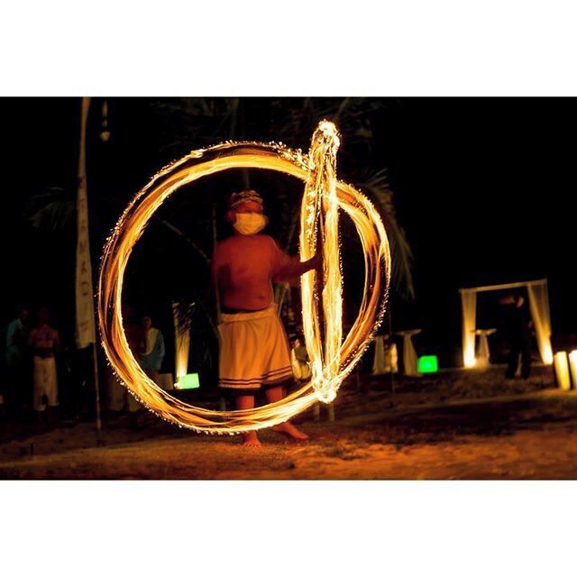 The last 4-5 days we have explored the Phang Nga region in Thailand. Here's a shot from the first nights fire dance! @amazingthainess #Thailand #firedance