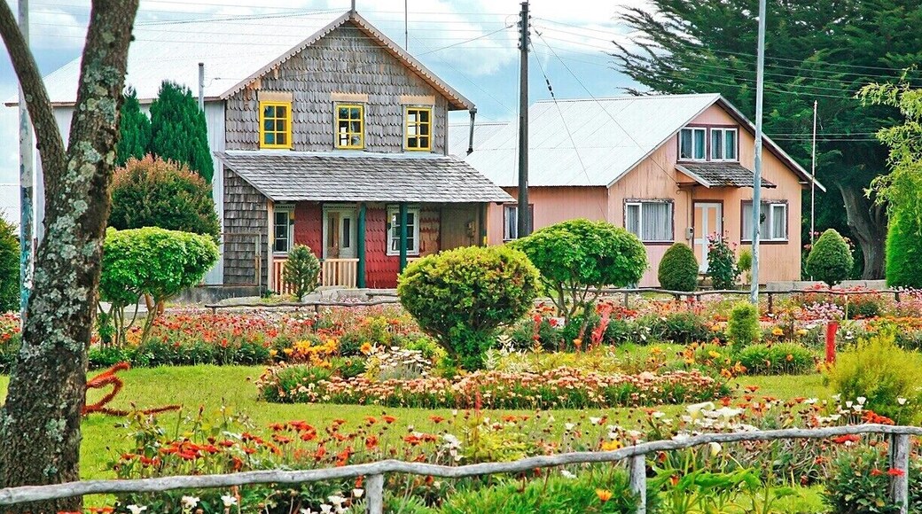 The lovely town square in the tiny village of Chacao. Although Chacao had grand origins - it was founded in 1567 by Spanish conquistadores - today it's little more than a sleepy ferry terminus for mainland access to Chiloé Island.