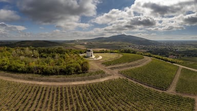 Saint Theresa chapel in Tarcal, Zemplen, Religious building on top of a wine yard in Tokaj wine region, Hungary.