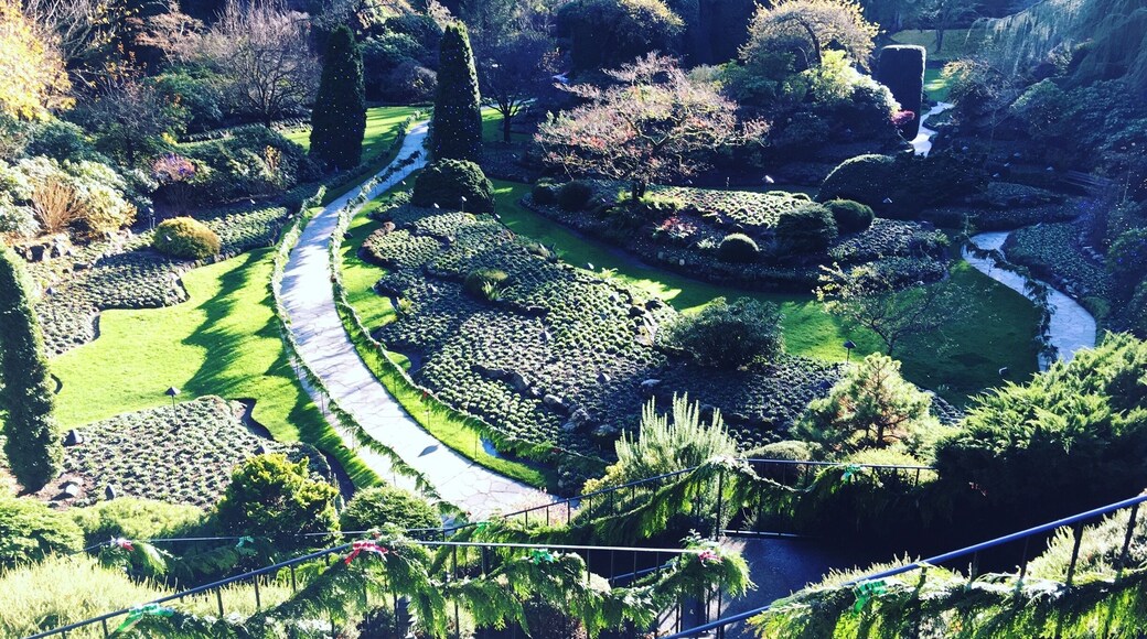 The Sunken garden one of the beautiful lanscape of 22 hectares Butchart Gardens Victoria, BC - Central Saanich. Canada · British Columbia · Vancouver Island