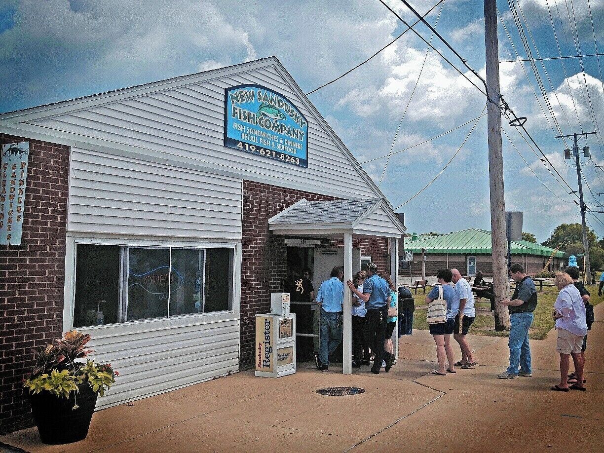 Hands down, best perch sandwiches on Lake Erie.  Perch sandwich w/ tartar and and order of fried okra.  Simple place with no indoor seating, just grab a bench outside and enjoy. 
