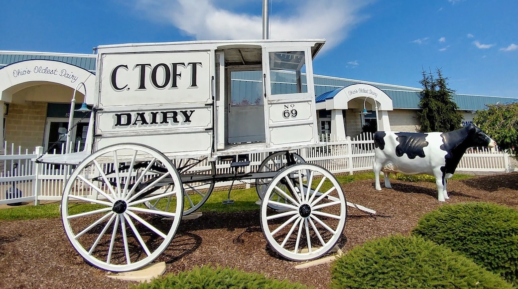 Toft's Dairy in Sandusky advertises itself as Ohio's oldest dairy. They have a scoop shop on the premises with a pretty extensive offering of creative flavors.