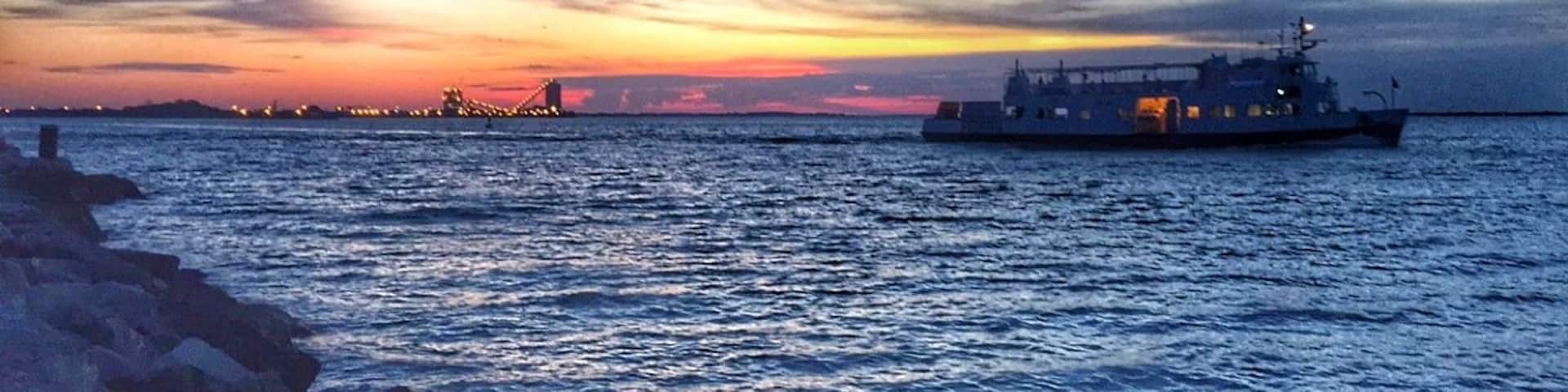Jackson Street Pier is a great place to catch a sunset or the Pelee Islander ferry to, oddly enough, Pelee Island, Canada. Great place to have a little island winery adventure just across the border. #WeekendGetaway