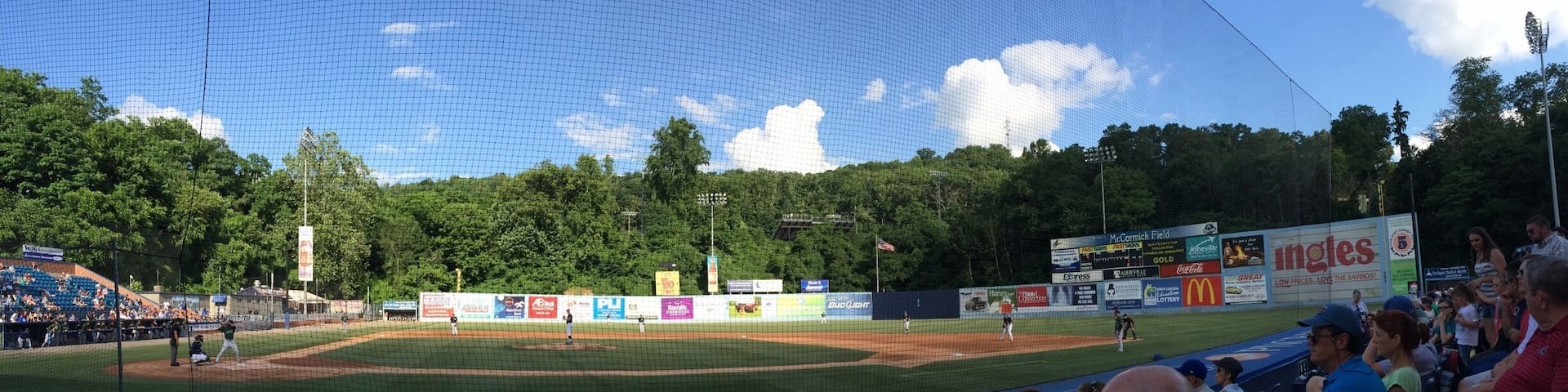 Asheville Tourists! Milb game on a beautiful afternoon.