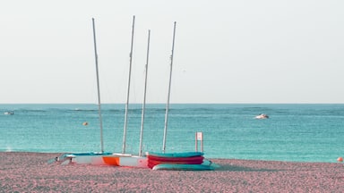 Some boats in a beach of Andalusia, spain