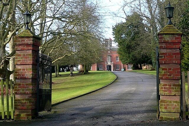 Entrance to Latimer House This is a popular wedding reception and conference venue, owned by De Vere Hotels.