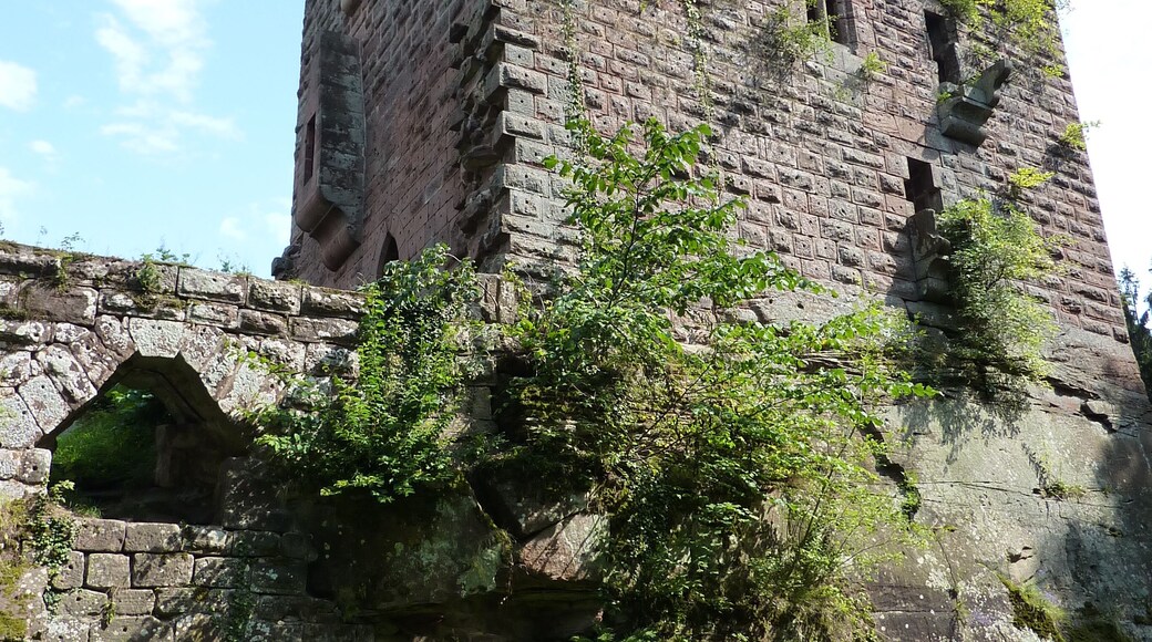 côté droit du château