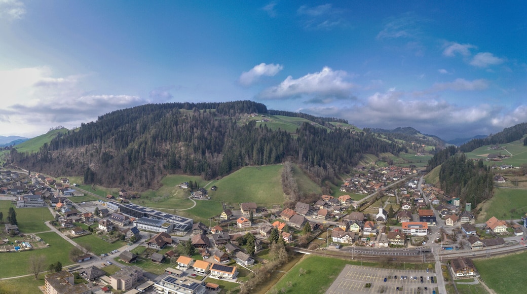 Stadtpanorama von Trubschachen, Emmental
