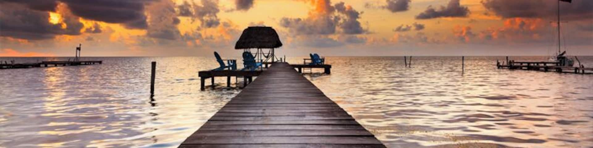 Beach sunset at Caye Caulker, Belize. #waterlust #beach #Belize
Read about my experience: http://alwayswanderlust.com/go-slow-caye-caulker/