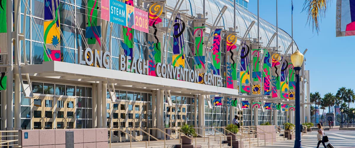 Long Beach Convention and Entertainment Center featuring signage