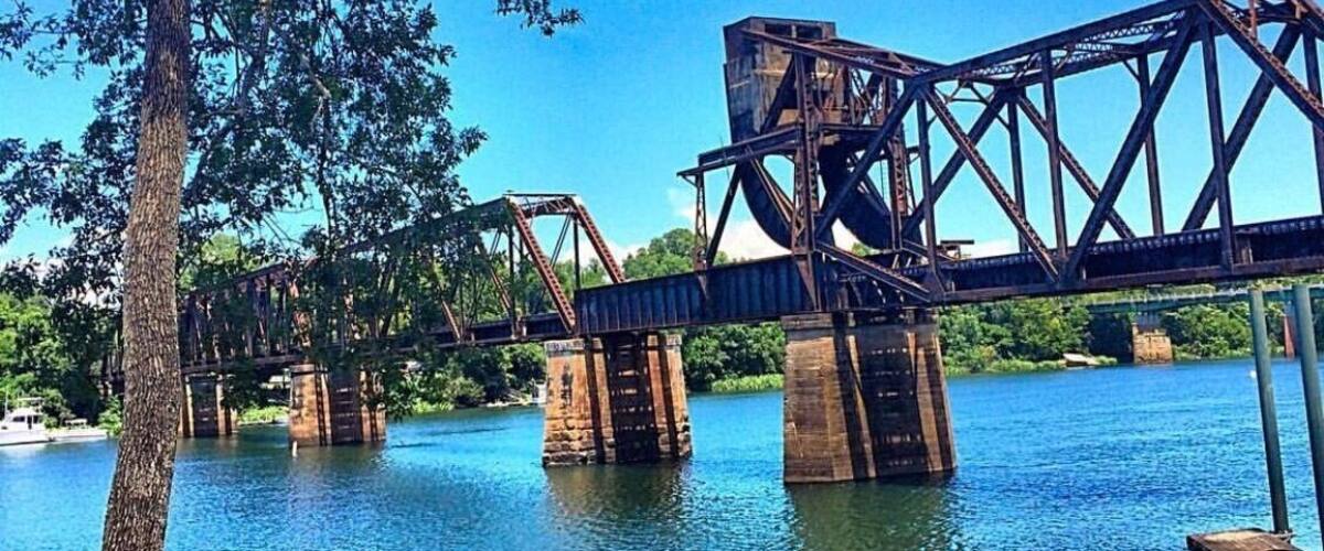 Really old railroad bridge