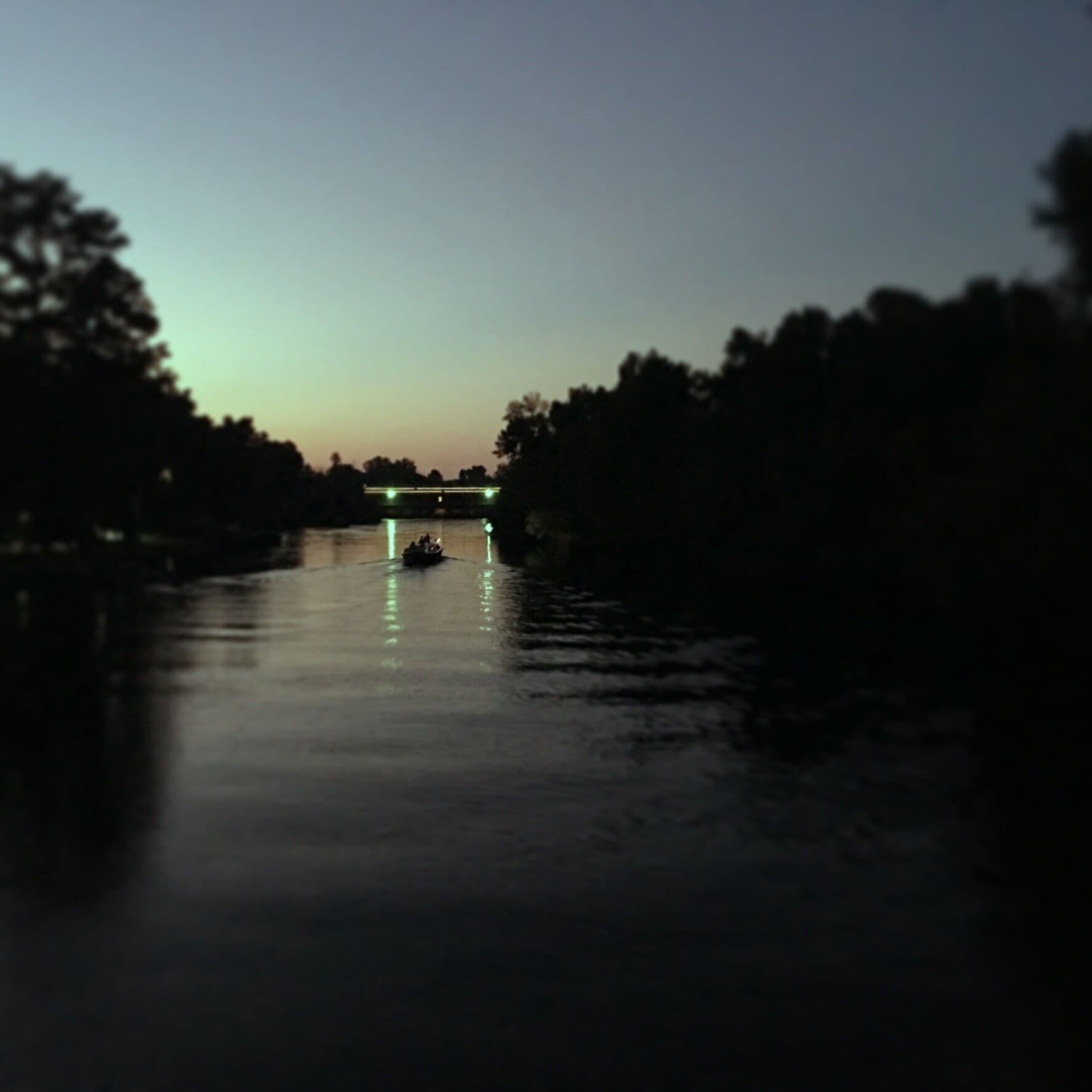 Moonlight boating allowed