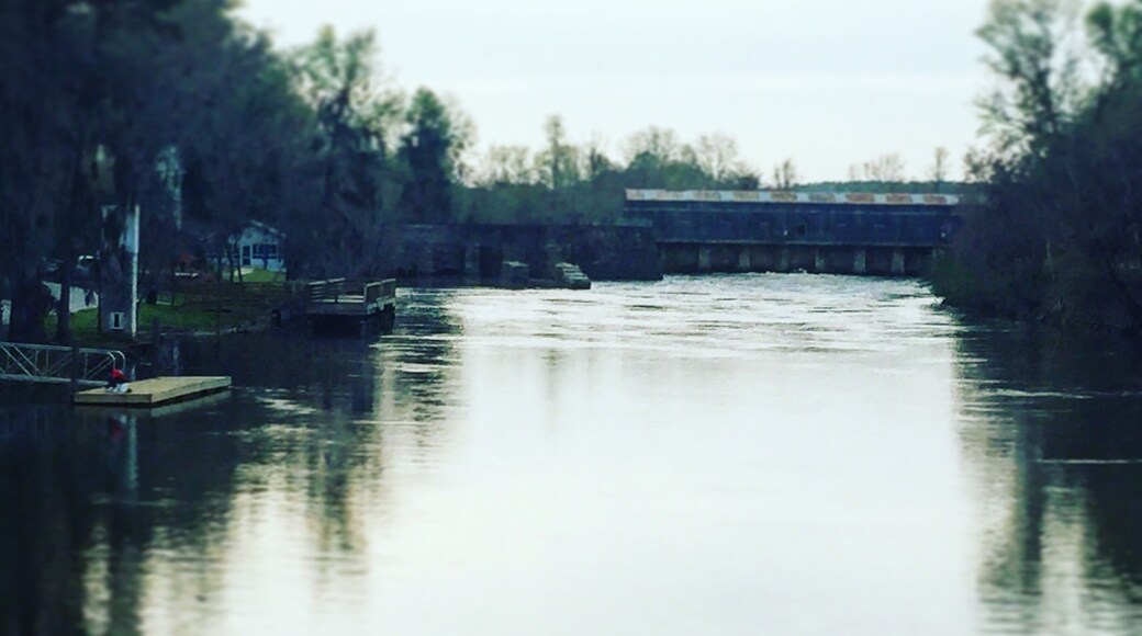 Facing the locks on the Augusta canal at the Savannah River Rapids