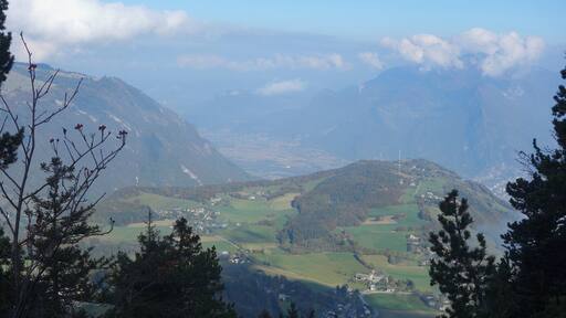 View on Grenoble's valley from Saint Nizier du Moucherotte (elevation 1170m)