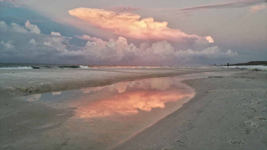 Dawn brings bright pastel color to the beautiful beaches of the Emerald Coast
