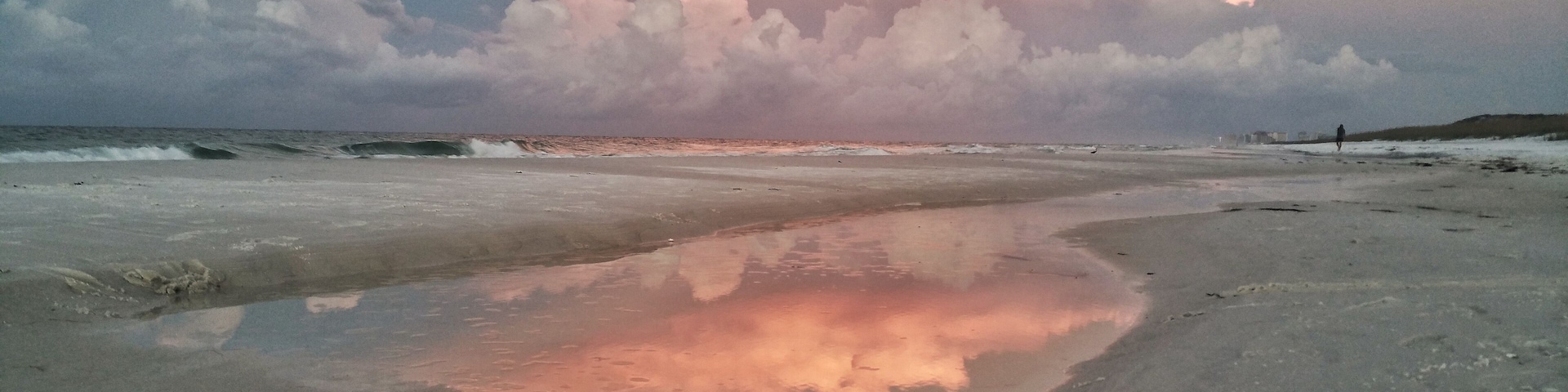 Dawn brings bright pastel color to the beautiful beaches of the Emerald Coast