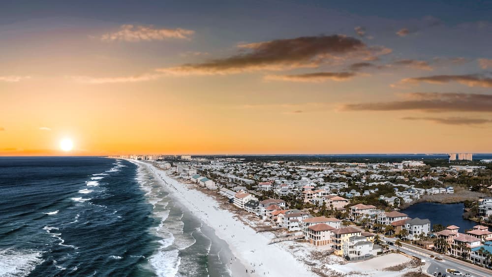 Destin Florida Miramar beach sunset