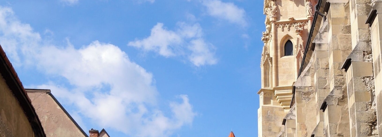 Bratislava is an easy day trip from Vienna. Take the train or boat and discover the small but picturesque old town. The Bratislava Castle (Hrad) towers over the old town and offers some pretty views and a museum.