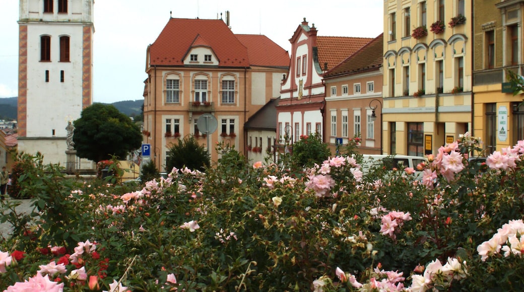 Náměstí Svobody square in Vimperk, South Bohemian Region, CZ
