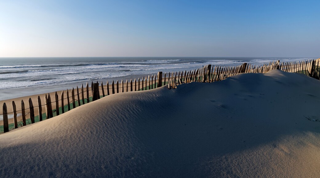 plage d'Hourtin sur le littoral de Gironde