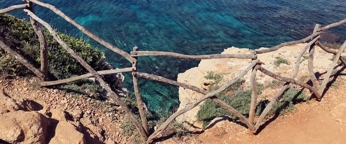 #BVSBlue. The hill top walk from Santo Tomas to Son Bou offers some beautiful views of the coastline.