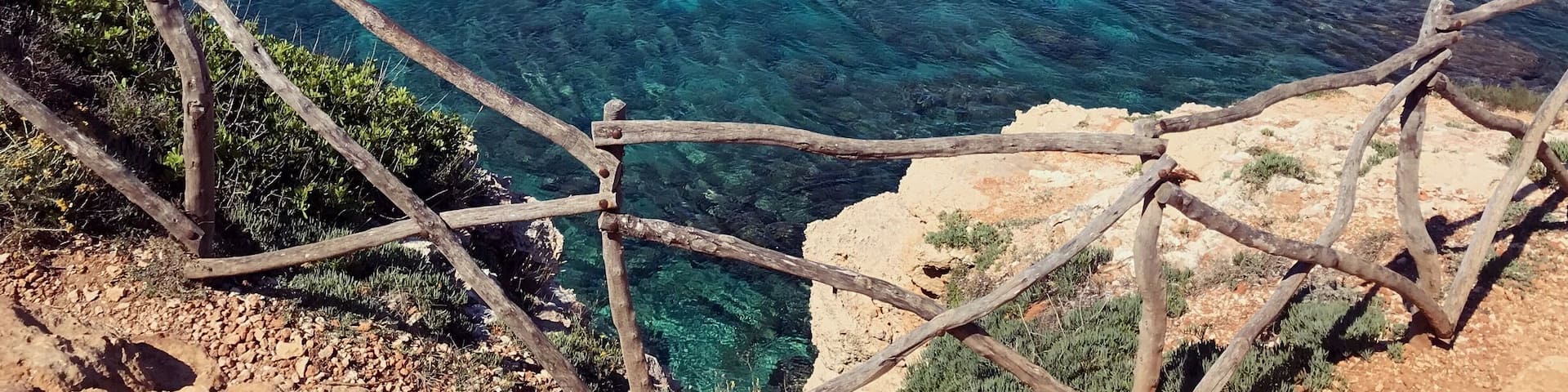 #BVSBlue. The hill top walk from Santo Tomas to Son Bou offers some beautiful views of the coastline.