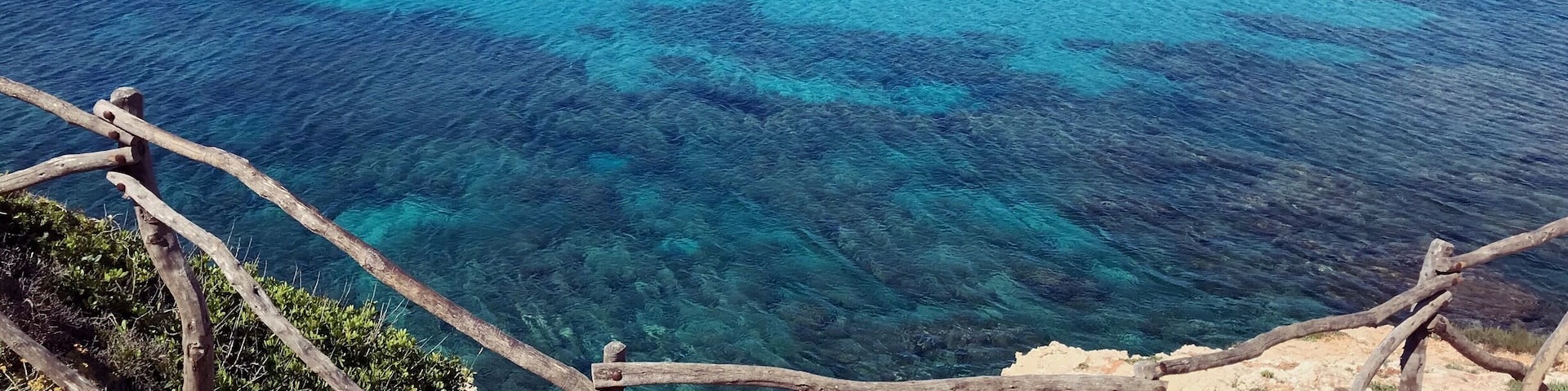 #BVSBlue. The hill top walk from Santo Tomas to Son Bou offers some beautiful views of the coastline.