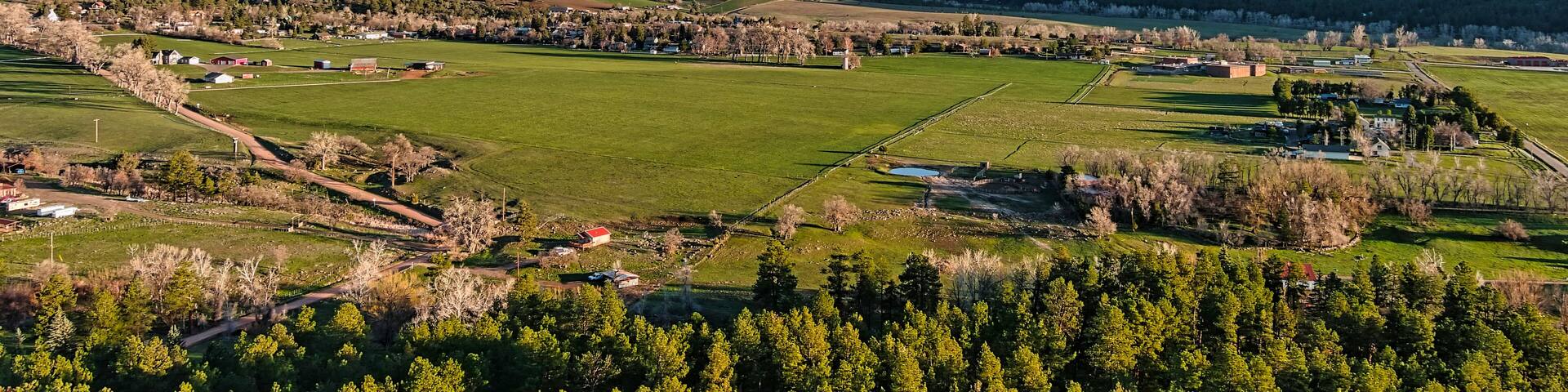 Beulah Valley Colorado aerial photo