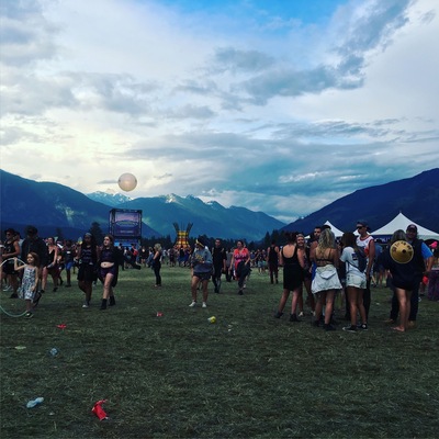 Pemberton music festival. All the fun and surrounded by mountains