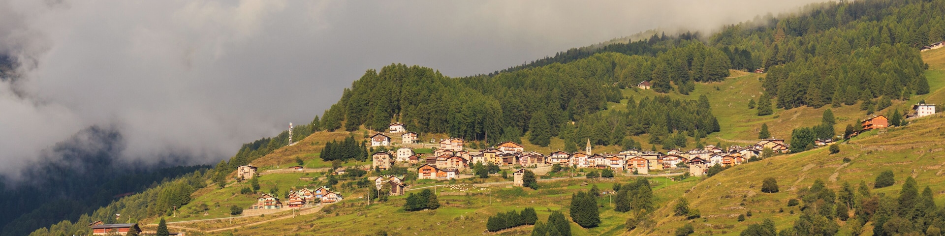 Mountain walk from Cogolo di Peio naar M.ga Levi (2015 m) in the Stelvio National Park (Italy).