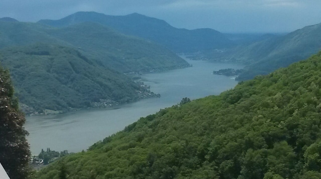 Great view to Lugano from the sunny terrace