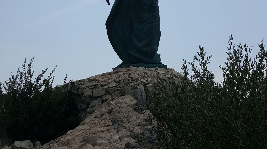 The statue of St. Peter holding the key to Heaven's Gate was erected in 2009. Looking out into the water, St. Peter is the protector of the waterfront.
-2018