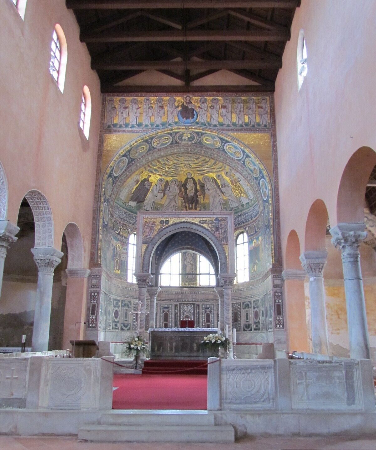 Euphrasius Basilica this is a very large complex that includes the basilica, a sacristy, a baptistery and the bell tower of the nearby archbishop's palace. 

it is the third church to be built on the same site, there are incredible mosaics and artifacts from previous churches. 