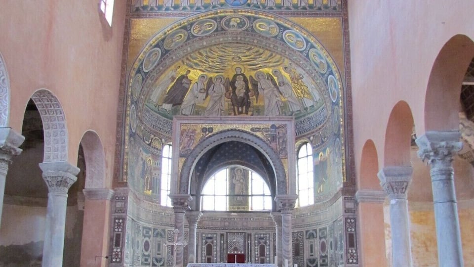 Euphrasius Basilica this is a very large complex that includes the basilica, a sacristy, a baptistery and the bell tower of the nearby archbishop's palace.
it is the third church to be built on the same site, there are incredible mosaics and artifacts from previous churches.